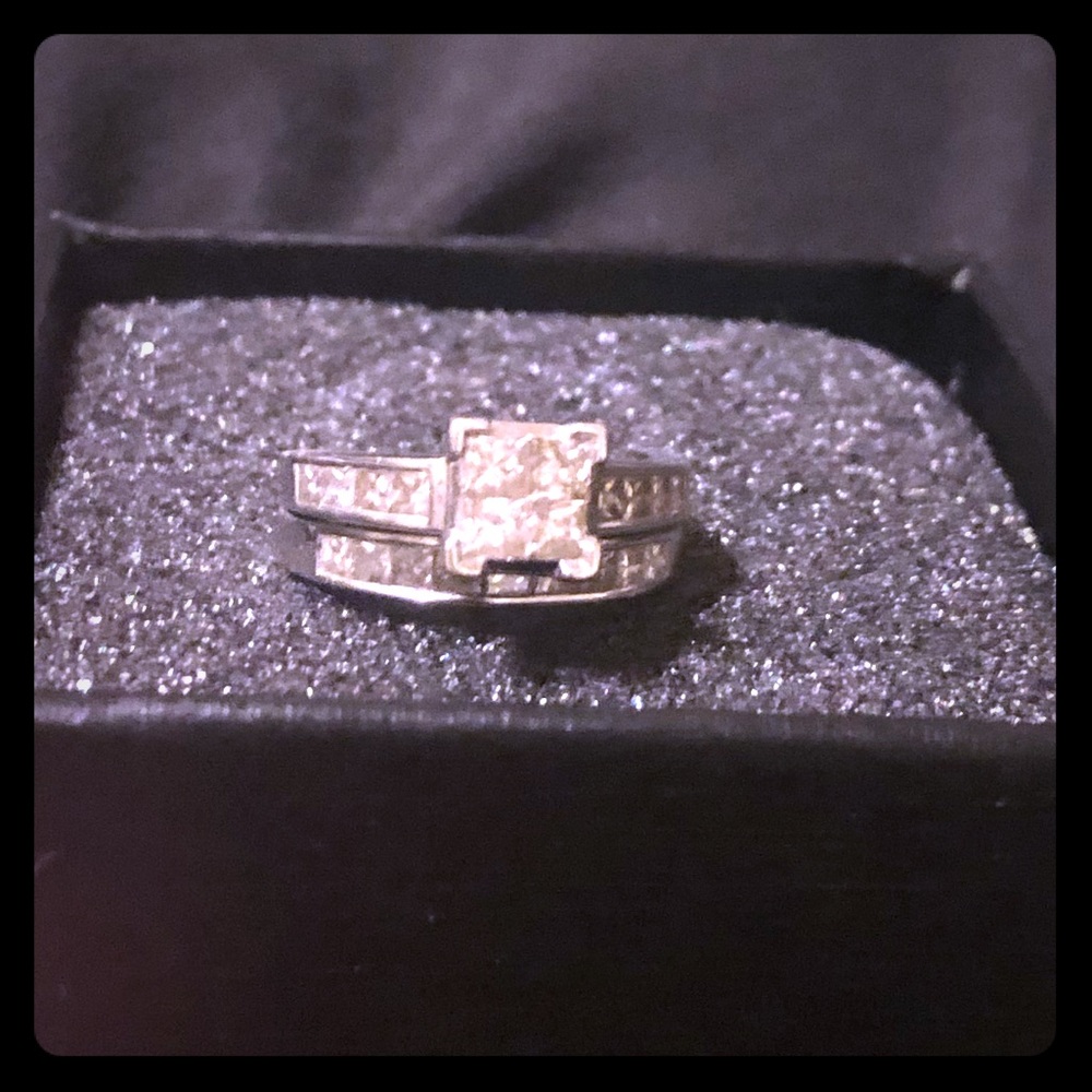 1.5 carat diamond princess cut diamond ring